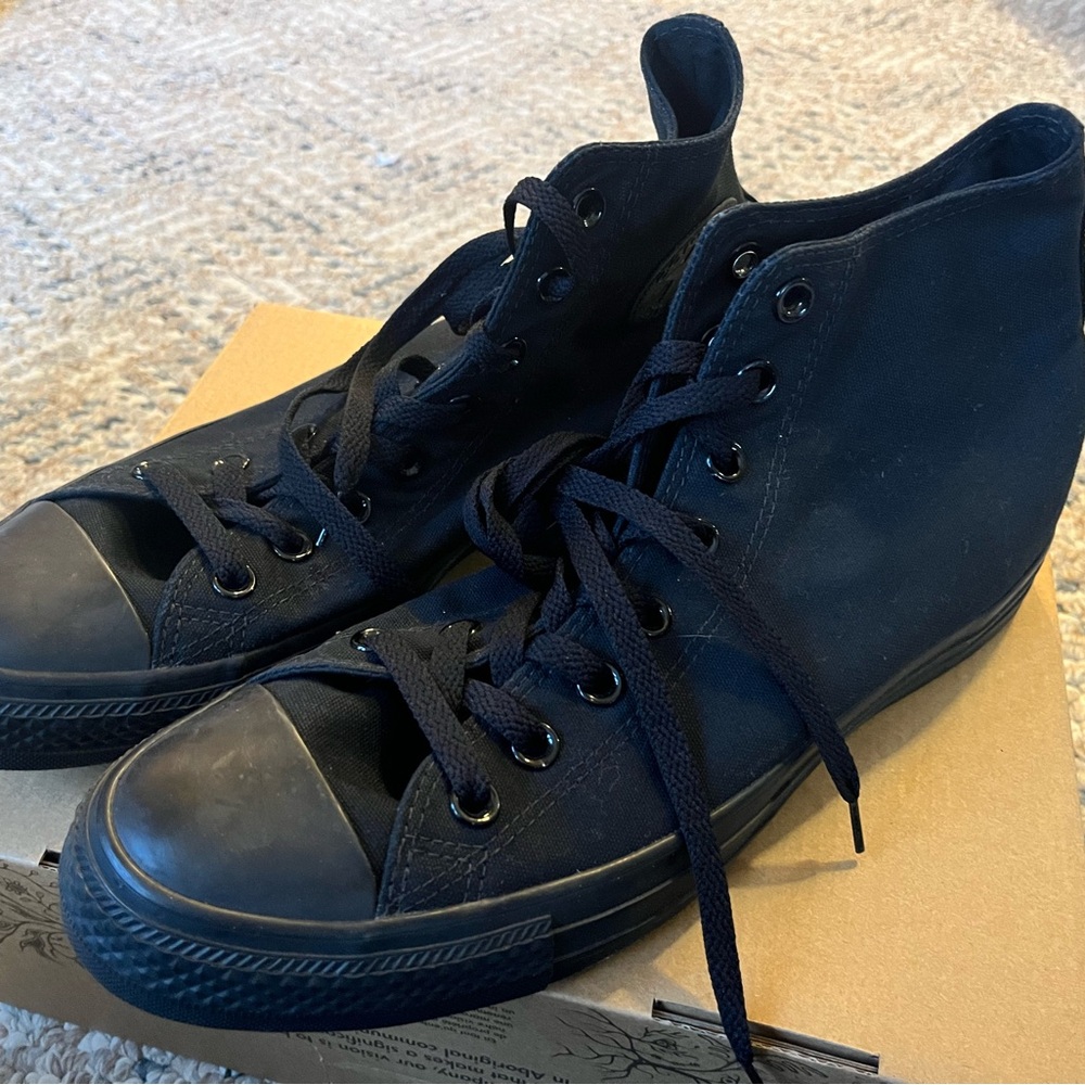 Black High-Top Sneakers